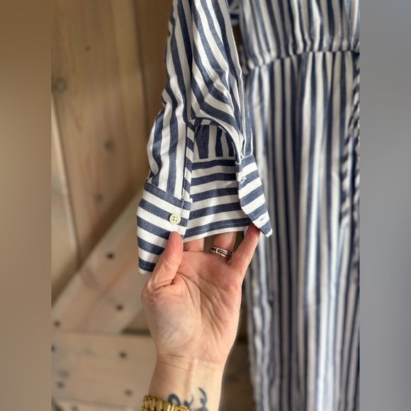 LIKE NEW Gap Tie Waist Midi Shirt Dress - Picture 7 of 11